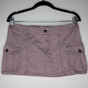 BDG Urban Outfitters Pink / Light Purple Cargo Mini Skirt Y2K Size Medium